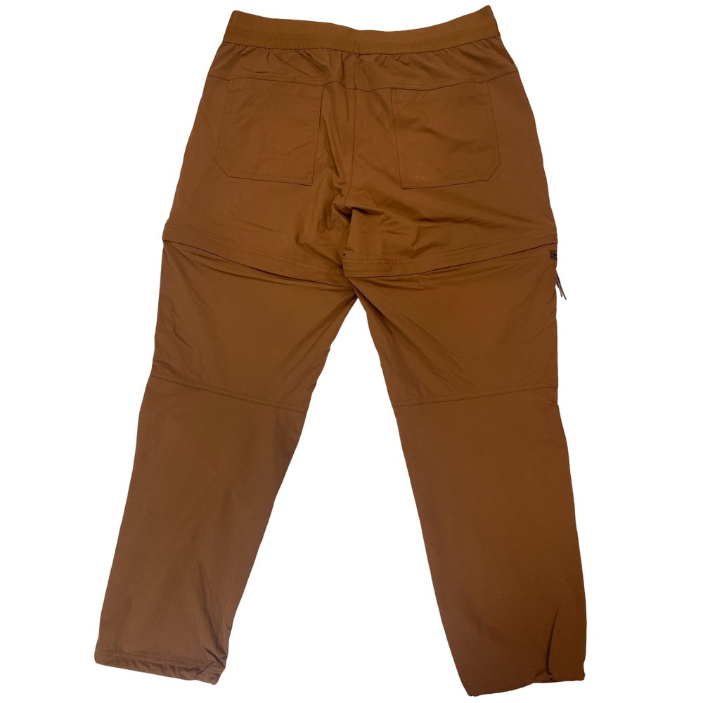 REI Co-op Women Brown Convertible Hiking Pants Zip Off Shorts Large Stretch - Picture 2 of 10
